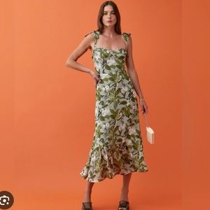 Reformation Nikita Tropical Midi dress size 4